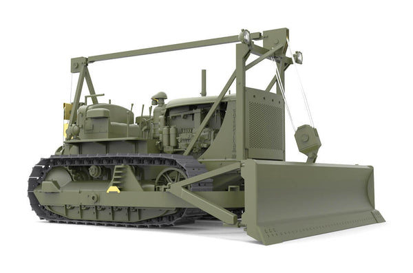 Miniart 1:35 - US Tractor D7 with Angled Dozer Blade - Panzer Models